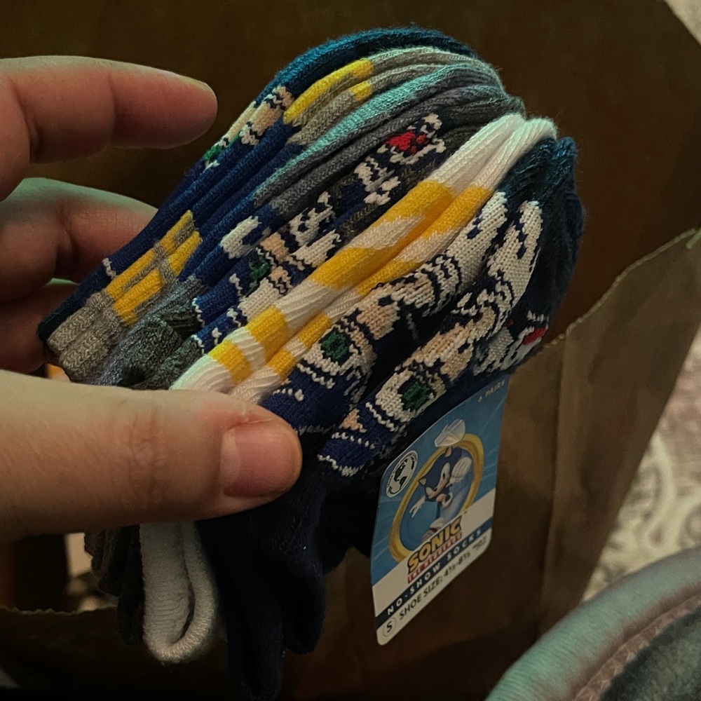 Kids sonic no show socks
